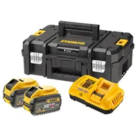 Набор DeWALT DCB118Y2-QW: два аккумулятора 18/54В 4/12А*ч DCB548 и быстрое зарядное устройство 8А DCB118