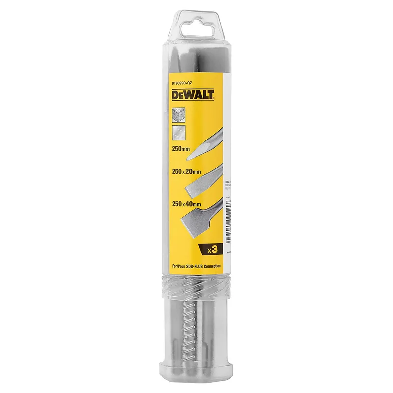 Набор зубил DeWALT SDS-plus 40х250мм 3шт. DT60330-QZ
