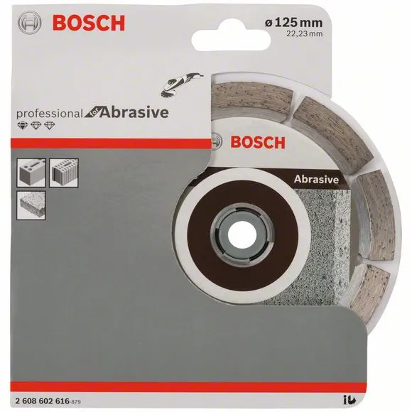 Диск отрезной алмазный Bosch Professional for Abrasive 125х22.2мм 2608602616