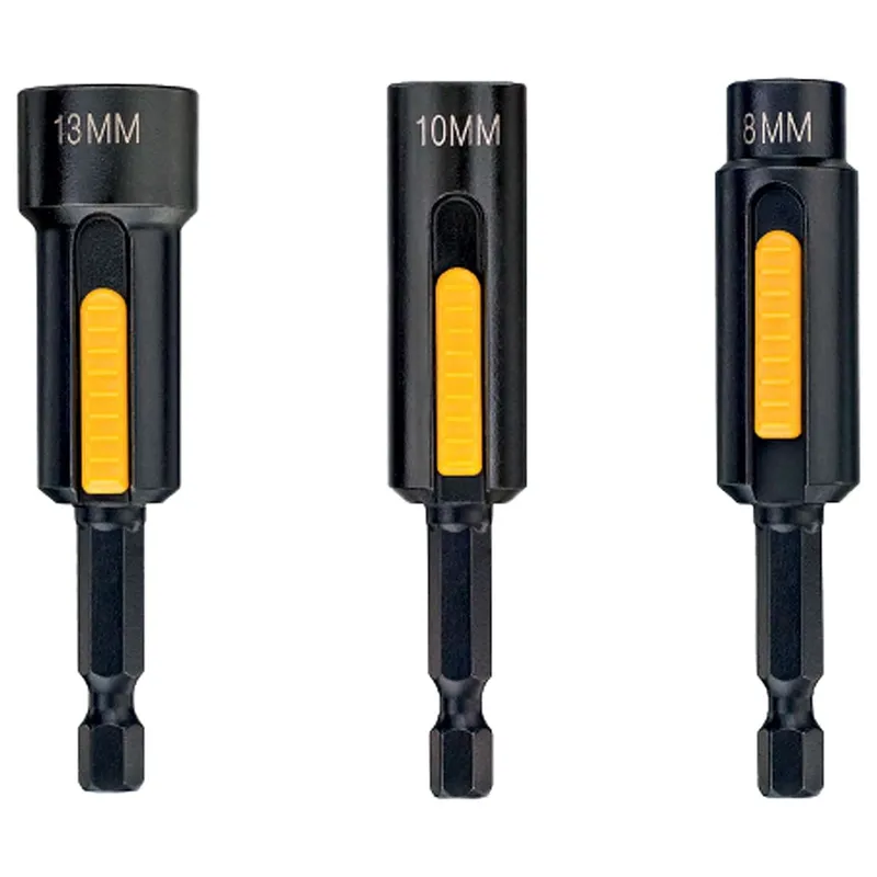 Набор головок торцевых магнитных DeWALT "EXTREME IMPACT" 1/4" 3шт. DT7460-QZ
