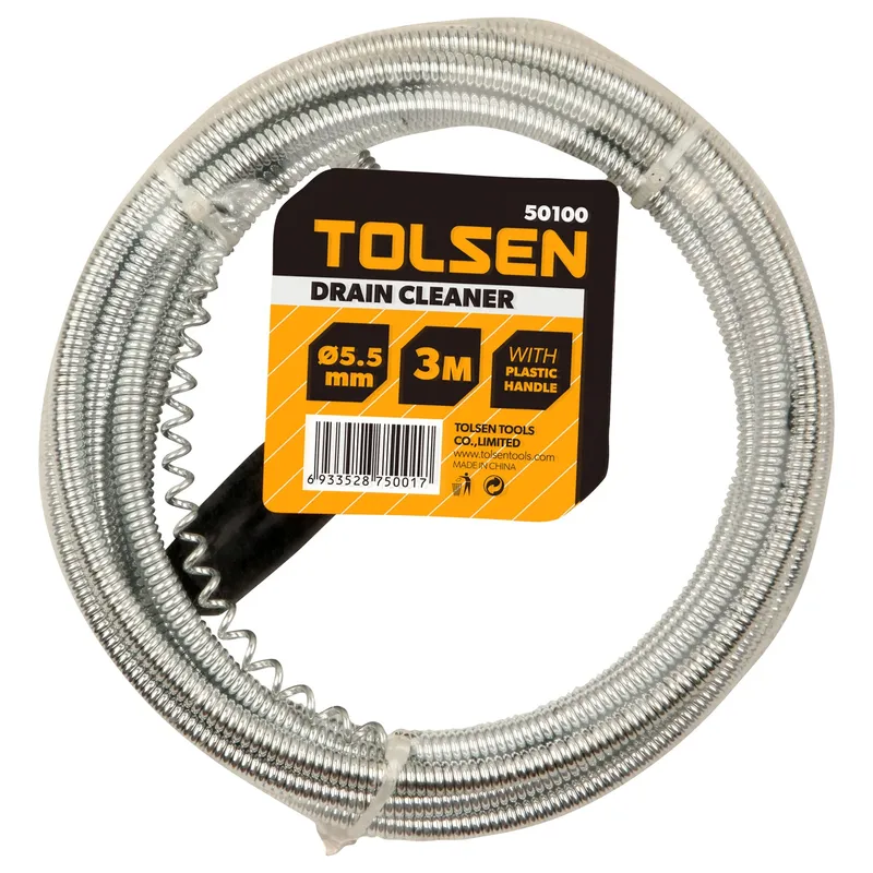 Трос для прочистки труб TOLSEN 3м 50100