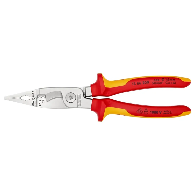 Клещи электромонтажные KNIPEX 0.5-2.5мм² 200мм 1386200SB