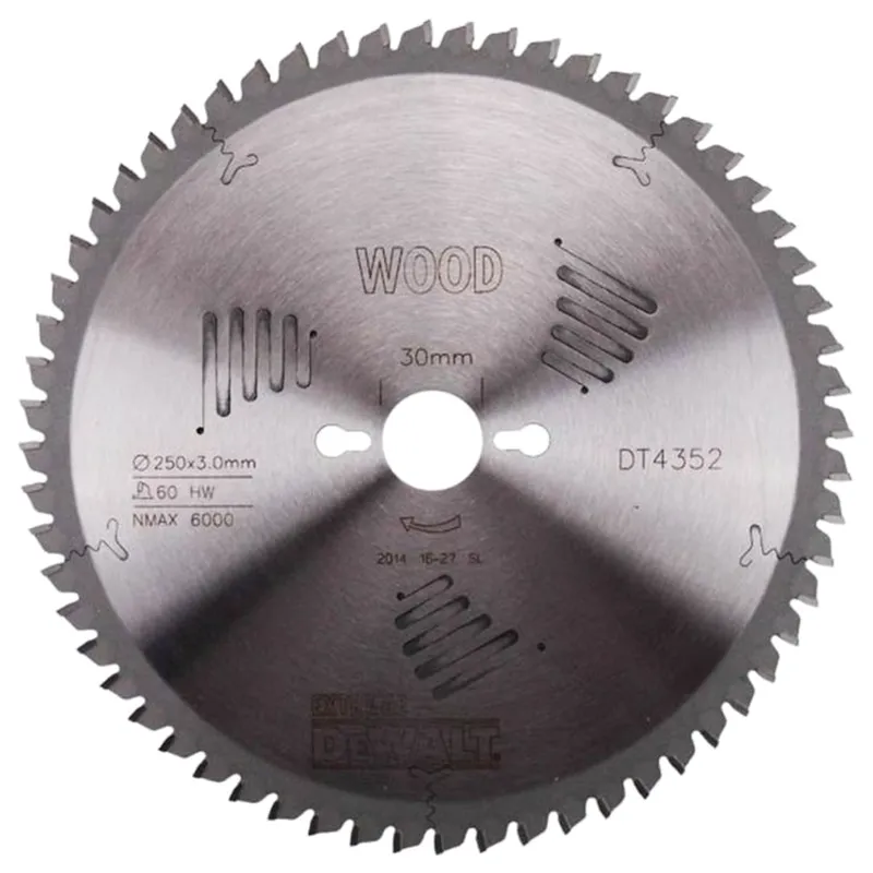 Пильный диск по дереву DeWALT 250х30х60Т ExTREME WORKSHOP DT4352-QZ
