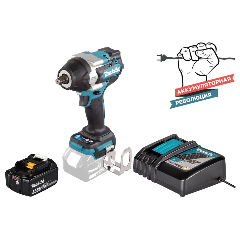 Аккумуляторный гайковёрт Makita DTW700ZRF + Набор RF 191A25-2