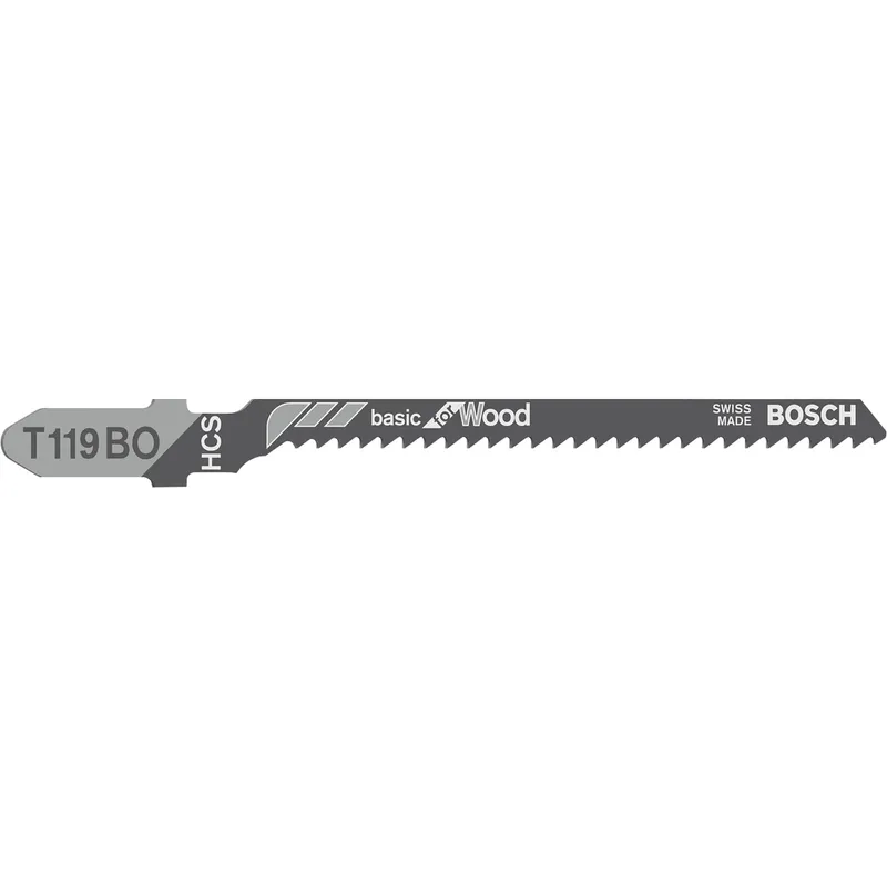 Лобзиковое пильное полотно Bosch T 119 BO 2–15 мм 2608637879