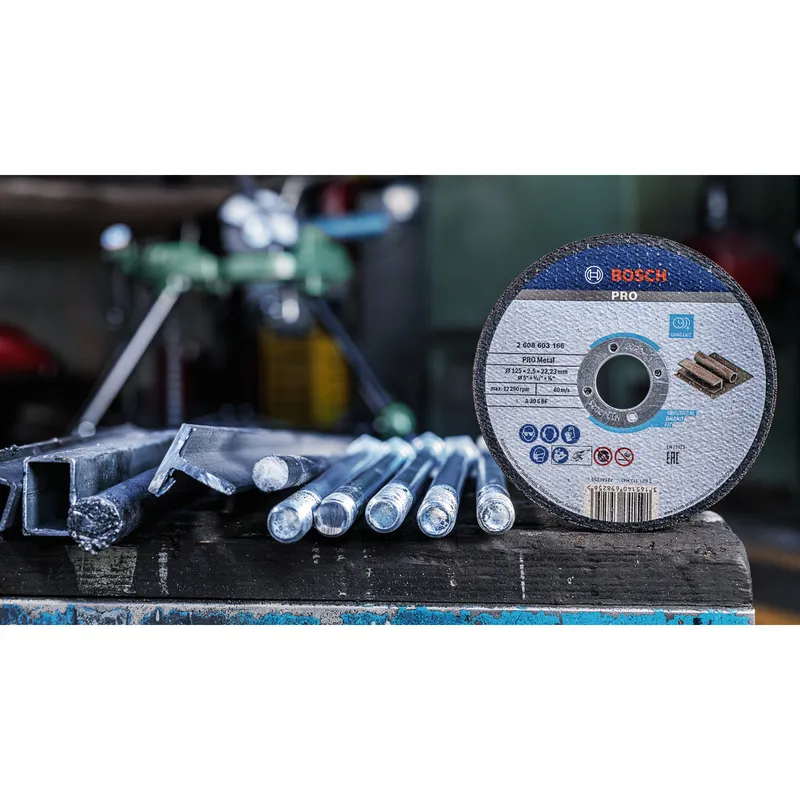 Отрезной диск на связке Bosch Metal 125 x 2,5 x 22,23 мм 2608600394